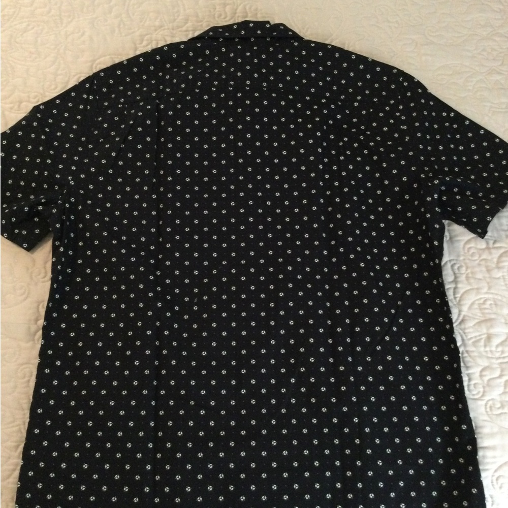 Men's Black and White Patterned Shirt - Picture 4 of 6